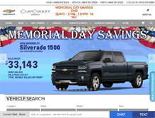 Tablet Screenshot of claycooleychevy.com